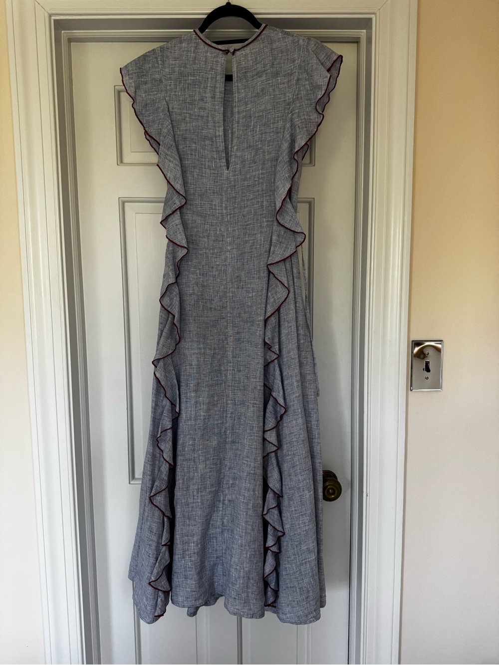 Wiggy Kit Blue Linen Lake Dress SZ L